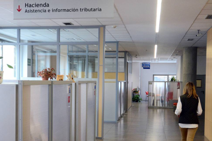Área del Servicio de Recaudación e Información tributaria en la Delegación de Soria.-ÁLVARO MARTÍNEZ