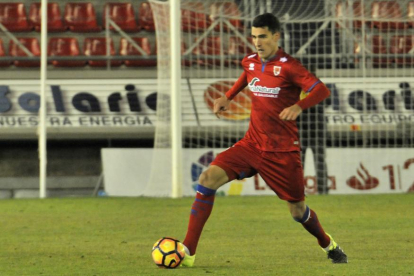 Dani Calvo se estrenaba esta temporada en el encuentro de la última jornada del año ante el Mallorca.-María Ferrer
