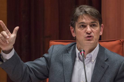 Oriol Pujol Ferrusola, en la comision anti fraude del Parlament de Catalunya, el 2 de marzo del 2015.-FERRAN SENDRA