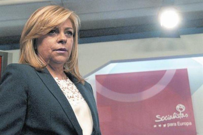 Elena Valenciano, en la sede del PSOE el 25 de mayo del 2014 tras las elecciones al Europarlamento.-AFP / CURTO DE LA TORRE