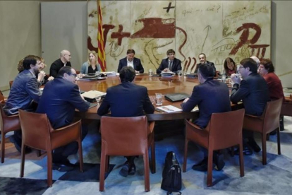 Reunión del Consell Executiu en el Palau de la Generalitat.-FERRAN SENDRA
