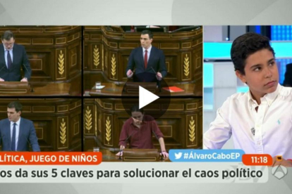 Álvaro Cabo durante la mesa política de Espejo Público-EP / ANTENA3