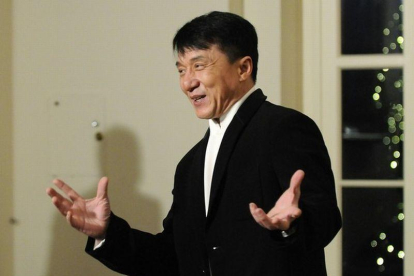El actor hongkonita Jackie Chan, a su llegada a la cena.-JONATHAN ERNST / REUTERS