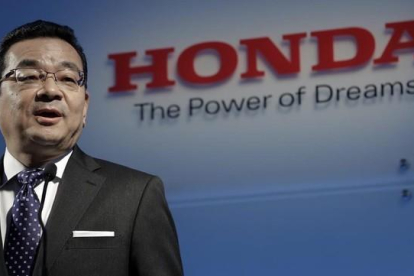 Takahiro Hachigo, presidente y CEO de Honda Motor.-KIYOSHI OTA