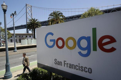 Las oficinas de Google en San Francisco, California.-AP