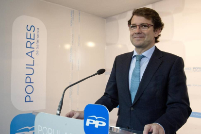 El candidato a la Alcaldía de Salamanca por el Partido Popular, Alfonso Fernández Mañueco-Ical