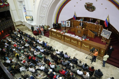 La Asamblea Constituyente de Venezuela (ANC) es integrada solo por chavistas.-AP