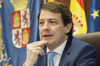 El presidente de la Junta de Castilla y León, Alfonso Fernández Mañueco. JUAN MIGUEL LOSTAU