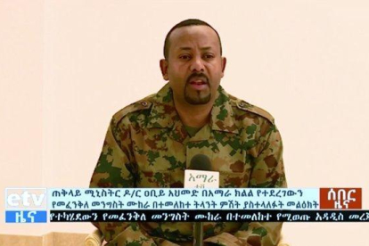 El primer ministro de Etiopía, Abiy Ahmed.-ETV