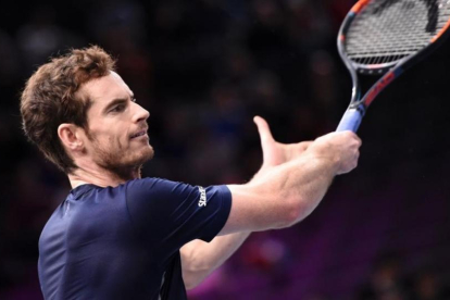 Andy Murray, en el Masters 1000 de París.-AFP / MIGUEL MEDINA