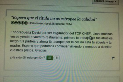 El comentario que reveló el vencedor de 'Top Chef' meses antes.-Foto: PAU ARENÓS