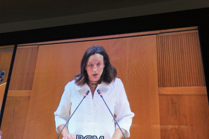 Carmen Susín (PP) presentando la iniciativa-CORTES DE ARAGÓN
