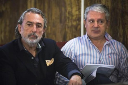 Francisco Correa (izquierda) y Pablo Crespo, durante el juicio por el ’caso Fitur’.-MIGUEL LORENZO