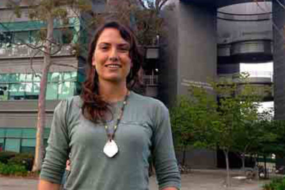 La investigadora soriana Cristina Llorente.-
