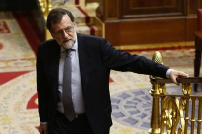 Rajoy, en la sesión de control al Gobierno en la Cámara baja.-AGUSTÍN CATALÁN