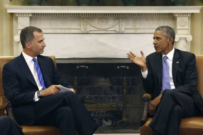 El Rey con Obama.-EFE