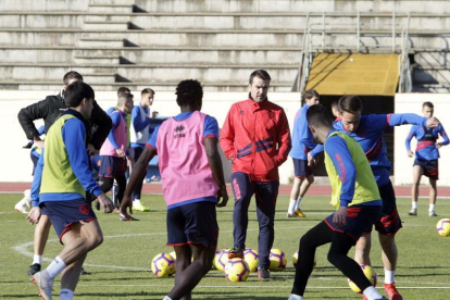 El Numancia se mide esta tarde al Albacete en Los Pajaritos.-LUIS ÁNGEL TEJEDOR