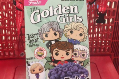 Los cereales de Las chicas de oro con los dibujos de Funko.-TWITTER