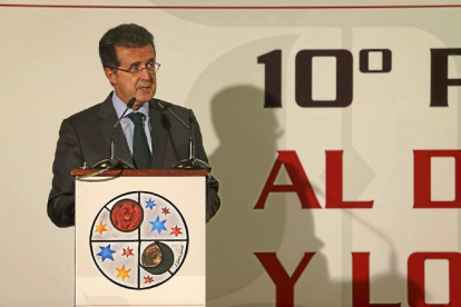 José Luis Ulibarri, durante su intervención-Ramiro
