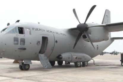 Un avión del Ministerio del Interior peruano, enviado a la zona del accidente.-TWITTER / GOBIERNO PERÚ
