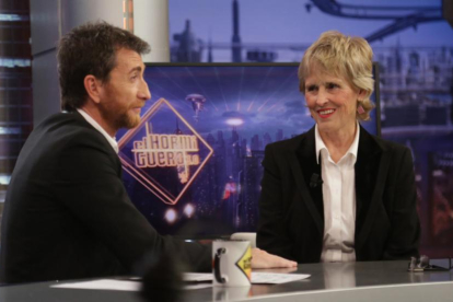 Mercedes Milá, en el programa de Antena 3 'El hormiguero', con Pablo Motos.-