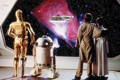 La icónica imagen final de ’El imperio contrataca’, segunda entrega de la saga galáctica-