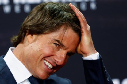 Tom Cruise, el viernes en Berlín, en la promoción de 'Jack Reacher. Never go back'.-HANNIBAL HANSCHKE