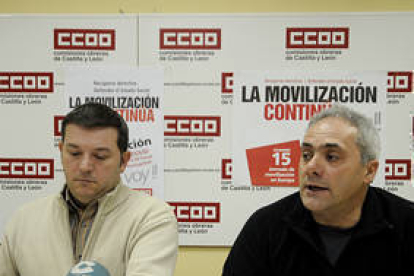 Fernando Garcés y Javier Medel, de CC OO. /U.S. -
