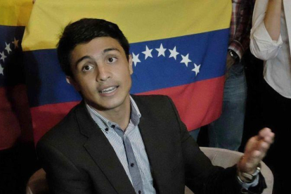 Lorent Saleh, opositor venezolano, en el 2014.-JEFFREY ARGUEDAS (EFE)