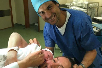 David Ferrer y su mujer, Marta Tornel, presentan a su primer hijo en Instagram.-INSTAGRAM