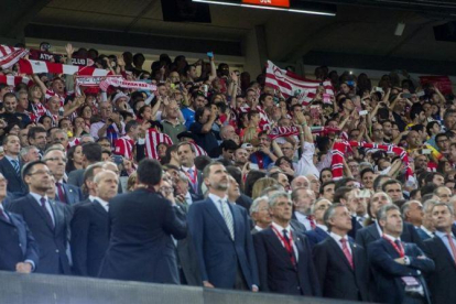 El palco del Camp Nou, presidido por el rey Felipe VI, en la final de Copa del 2015 entre el Barça y el Athletic.-JORDI COTRINA