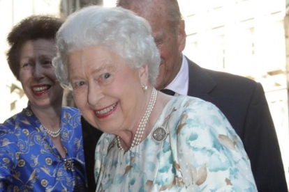 La reina Isabel II en Londres.-YUI MOK