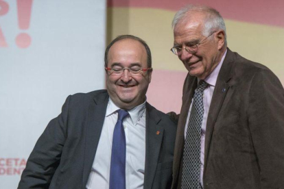 Miquel Iceta y Josep Borrell.-FERRAN SENDRA