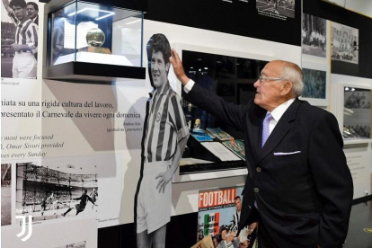 Luis del Sol, en su visita al museo del Juventus Stadium el pasado fin de semana.-Juventus