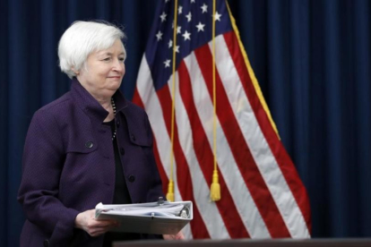 Janet Yellen, presidenta de la Fed.-Alex Brandon
