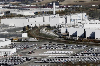 Imagen aérea de la factoría de Volkswagen en Navarra.-EFE / JESÚS DIGES