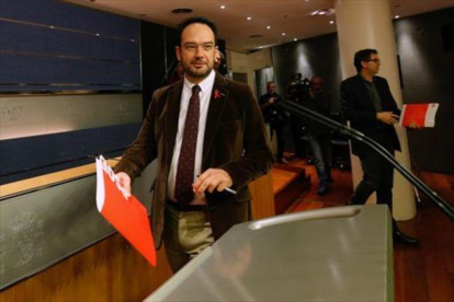 Antonio Hernando, portavoz del PSOE, en el Congreso.-JUAN MANUEL PRATS