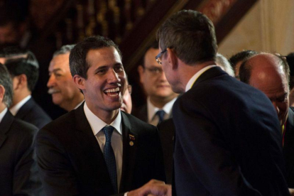 Juan Guaidó, el autoproclamado presidente interino de Venezuela.-AFP