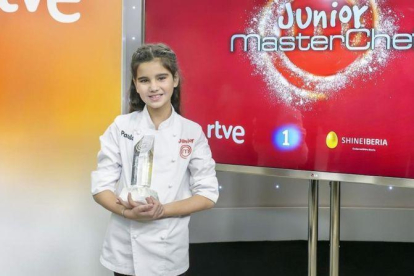 Paula, la niña de Mataró de 10 años que se ha alzado con la victoria en 'Masterchef junior 4'.-TVE