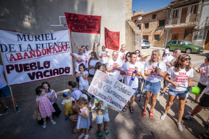 Manifestación en Muriel de la Fuente.-G. MONTEAGUDO