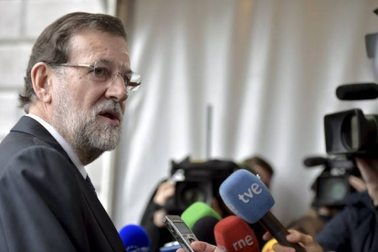 Rajoy, en el encuentro de European People's Party (EPP), hoy, en Bruselas.-Foto:ERIC VIDAL / REUTERS