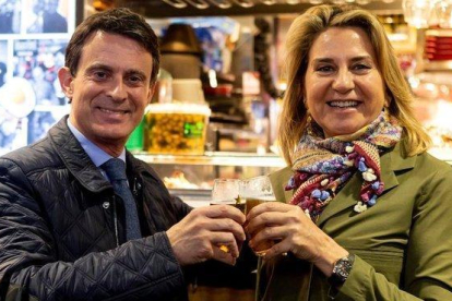 Manuel Valls y Susana Gallardo, el pasado mes de mayo.-EFE / QUIQUE GARCÍA