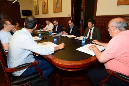 El Patronato del Caep celebró ayer su reunión ordinaria en la Diputación.-Álvaro Martínez