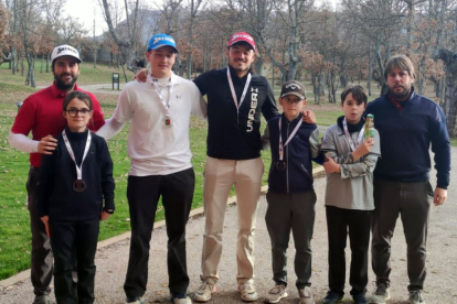 Los mejores clasificados en el Torneo Escuela del Club de Golf Soria. HDS