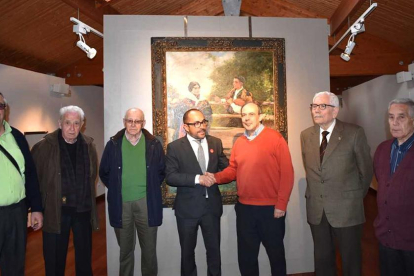 Rey junto a los presidentes de la Casa de Soria en Madrid-HDS