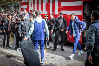 Gran expectación a la llegada del Atlético de Madrid a la capital soriana. G.M.