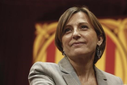 La presidenta del Parlament, Carme Forcadell, en la Cámara catalana el pasado noviembre.-JULIO CARBO