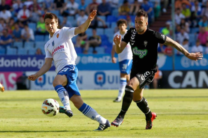 Ruiz de Galarreta durante un encuentro con el Real Zaragoza.-EL PERIODICO DE ARAGÓN