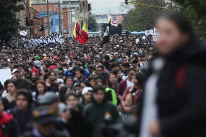 Protestas estudiantiles en Colombia.-EUROPA PRESS