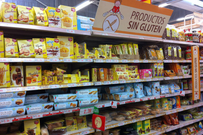 Productos sin gluten. -